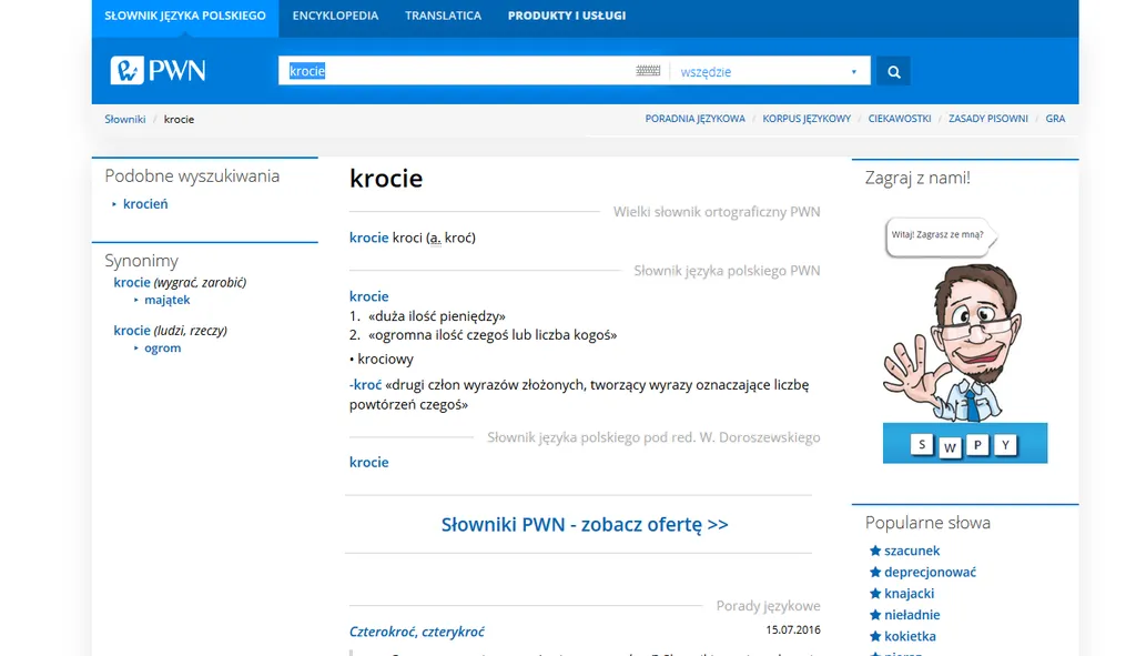 porady językowe PWN online