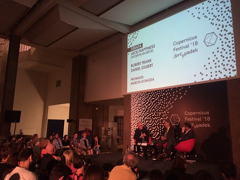 D. Gilbert i R. H. Frank na Copernicus Festival 2018